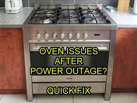 gas stove won't turn on after power outage
